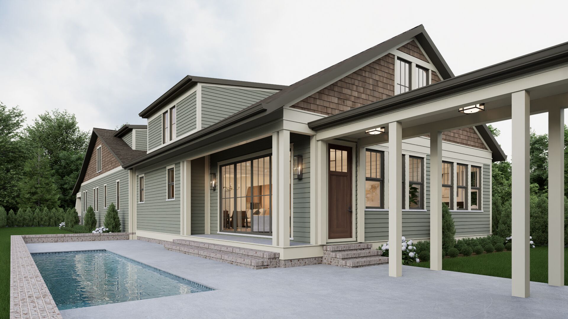 S Douglas rear exterior with pool